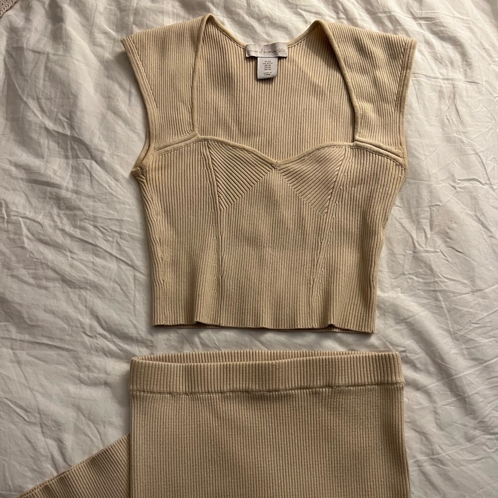 House of Harlow knit two piece set